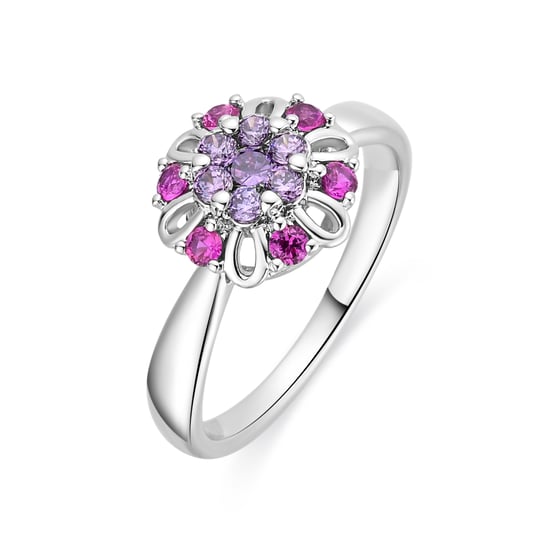 Anillo Luxenter de Aleación de Metal y Circonita Multicolor acabado en rodio - Goryah - Image 1