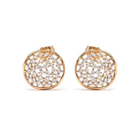 Luxenter Pendientes de Circonita Brillante acabado en oro amarillo de 18k - Oshue - Image 1