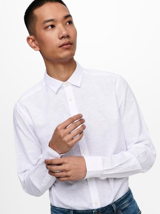 Camisa de manga larga Caiden - Blanca - Image 2