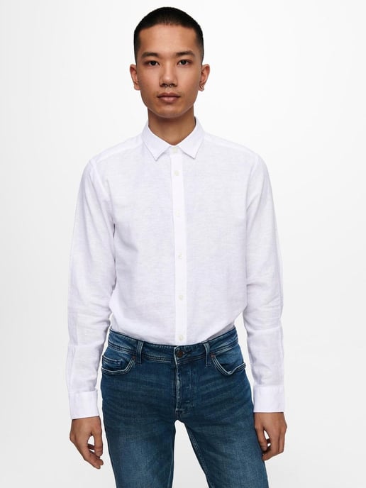 Camisa de manga larga Caiden - Blanca - Image 5