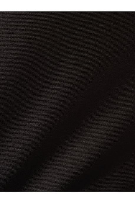 Mikado Flounce Shirred Gown in Black - Image 6