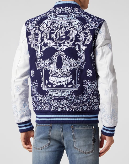 Bomber De Cuero Paisley - Image 3