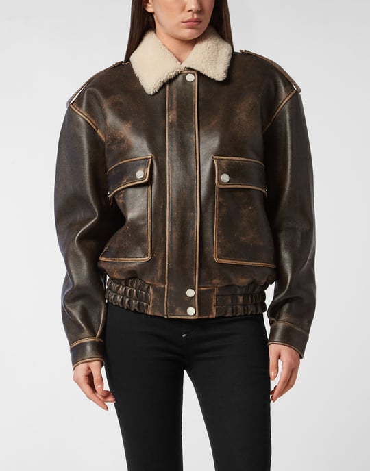 Chaqueta De Cuero Signature - Image 2