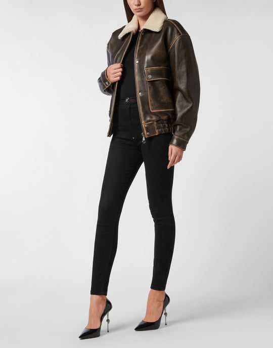 Chaqueta De Cuero Signature - Image 4