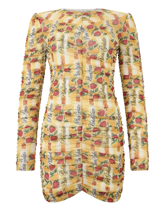 Wrinkled Tulle Mini Dress Gelato - Image 1