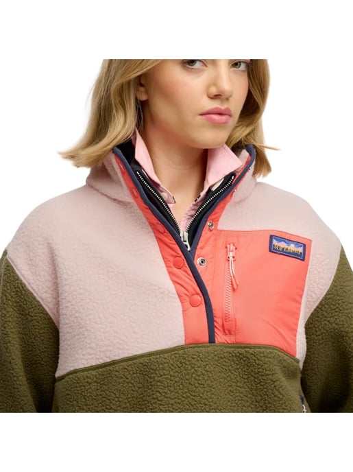 Sudadera polar Superdry para mujer con bloques de color - Image 3
