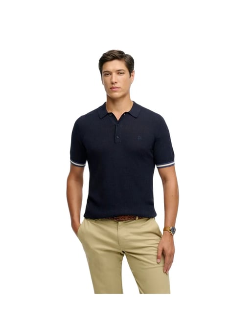 Polo de punto esencial para hombre de Superdry - Image 1