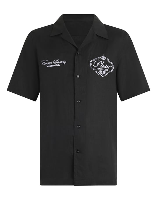 Linen Bowling Shirt Tennis Club - Image 1