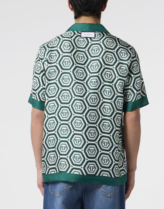 Silk Bowling Shirt Monogram 70'S - Image 5