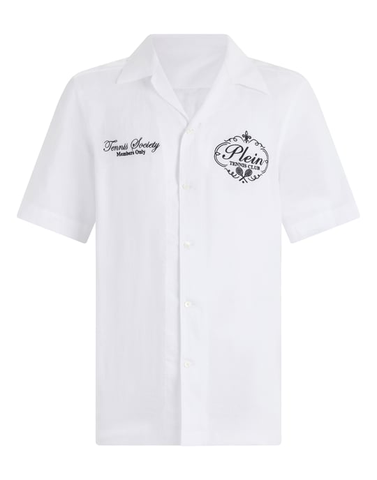 Linen Bowling Shirt Tennis Club - Image 1