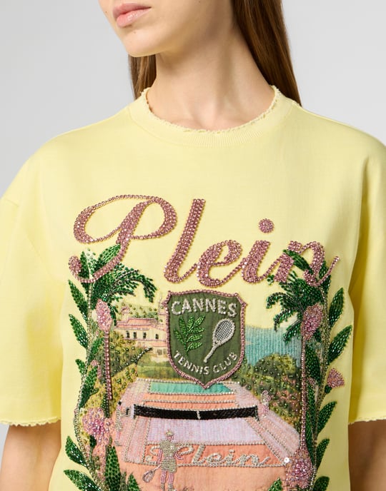 Washed Man Fit T-Shirt Cannes Tennis Club - Image 3