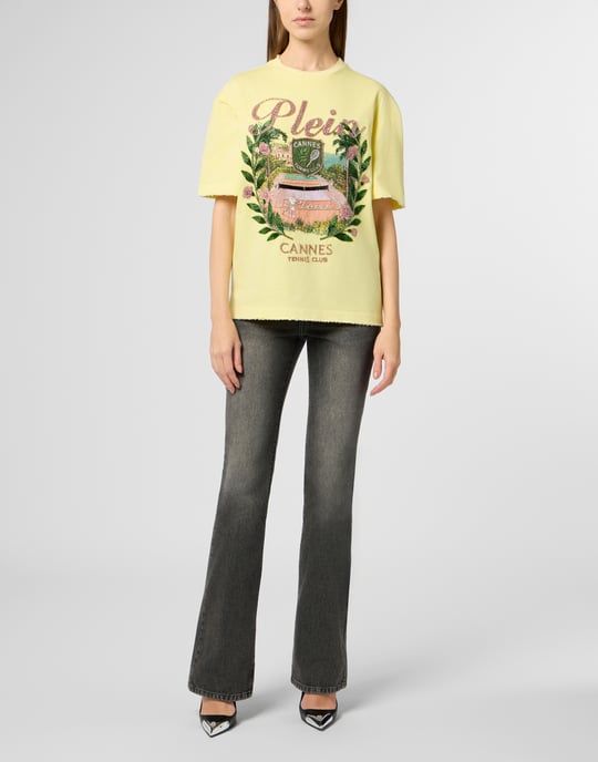Washed Man Fit T-Shirt Cannes Tennis Club - Image 4