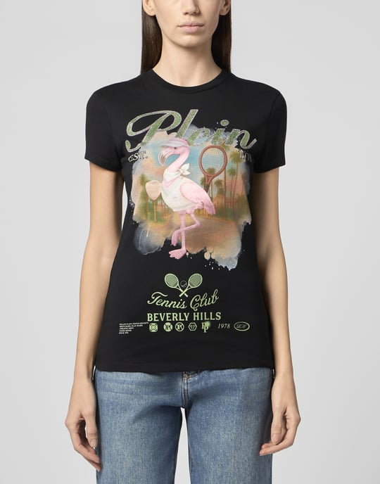 Sexy Pure Fit T-Shirt Tennis Club Strass - Image 2