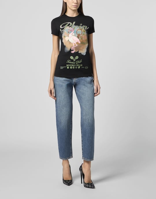 Sexy Pure Fit T-Shirt Tennis Club Strass - Image 4