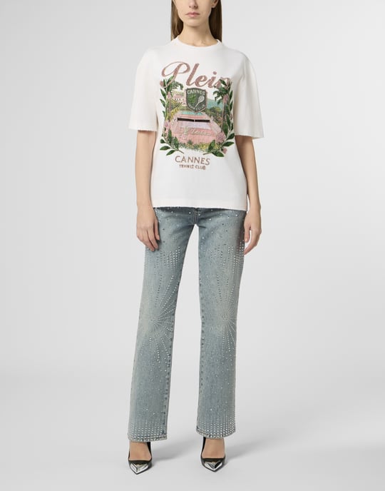 Washed Man Fit T-Shirt Cannes Tennis Club - Image 4