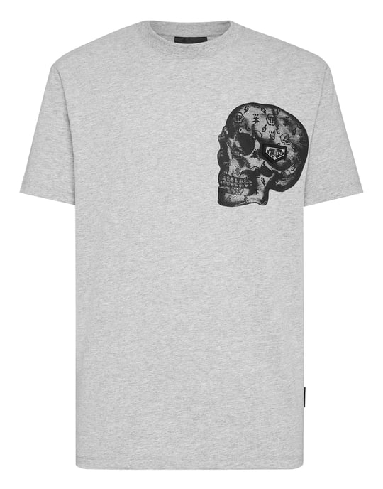 T-Shirt Round Neck Ss Print Skull - Image 1