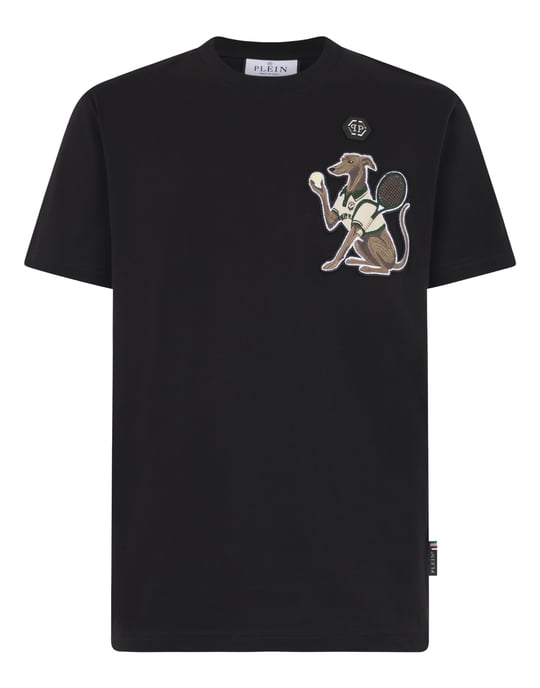 Round Neck T-Shirt Tennis Pet Patch - Image 1