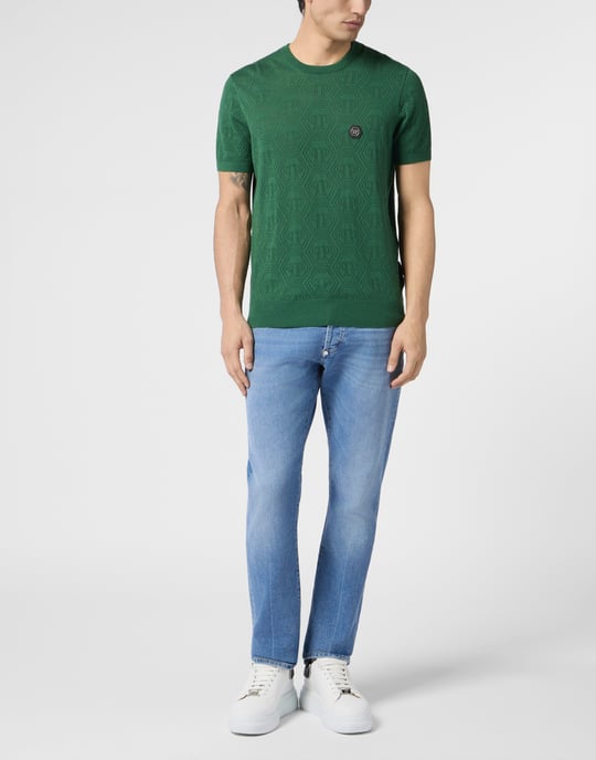 Round Neck T-Shirt Openwork Monogram - Image 4