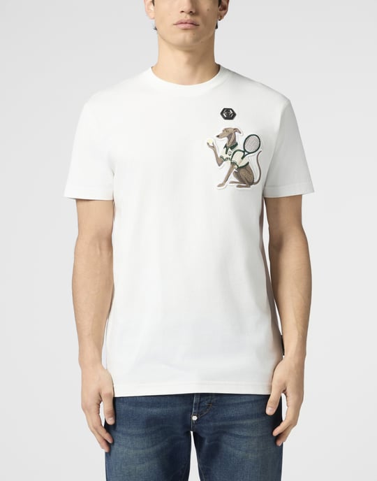 Round Neck T-Shirt Tennis Pet Patch - Image 2