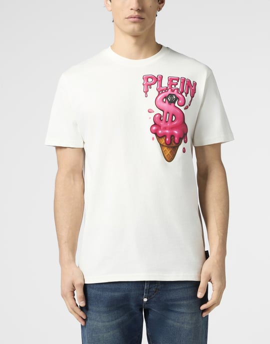 Round Neck T-Shirt Ice Cream Dollar - Image 2