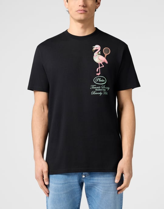 Round Neck T-Shirt Flamingo Tennis Society - Image 2