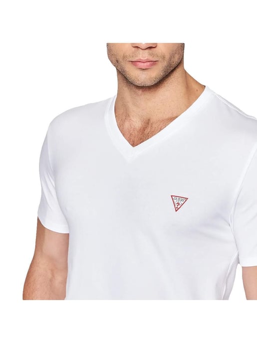 Camiseta Guess para hombre con el clásico logo triangular rojo. - Image 2