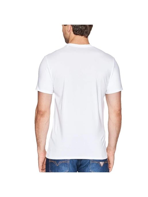Camiseta Guess para hombre con el clásico logo triangular rojo. - Image 3