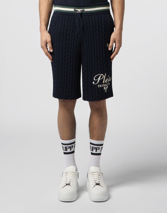 Knitted Drawstring Shorts Plein Tennis - Image 2