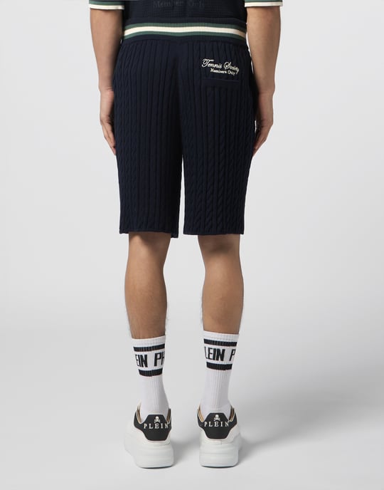Knitted Drawstring Shorts Plein Tennis - Image 5