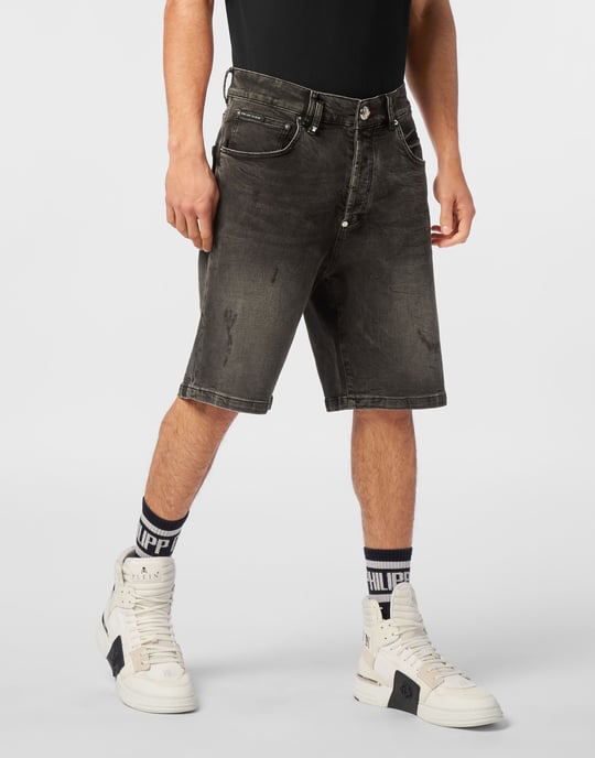 Pantalones Cortos Vaqueros Skull - Image 2