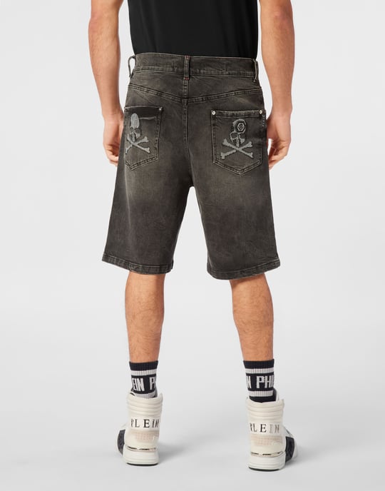 Pantalones Cortos Vaqueros Skull - Image 4