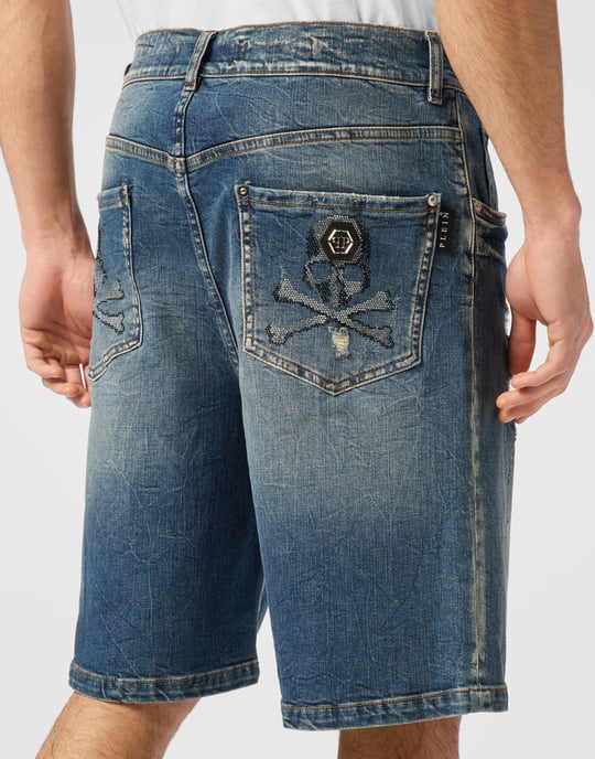 Pantalones Cortos Vaqueros Skull - Image 5