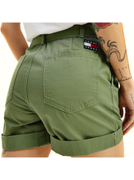 Pantalones cortos de mujer Tommy Jeans con cinturón con insignia - Image 3