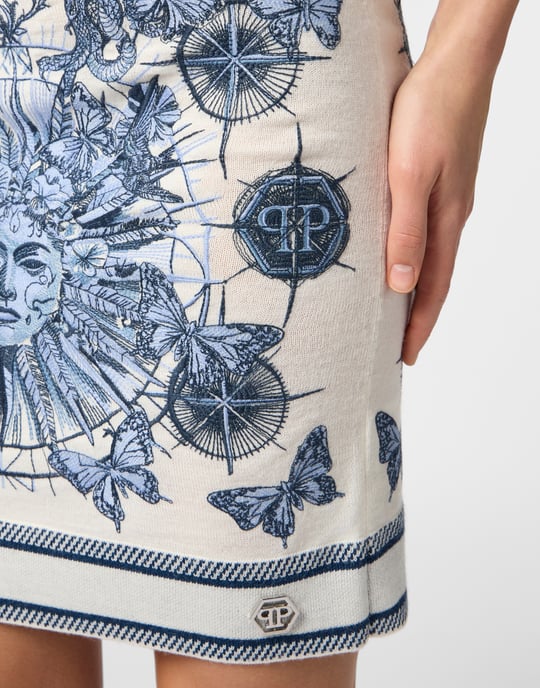 Knitted Mini Skirt Butterfly Tattoo - Image 3