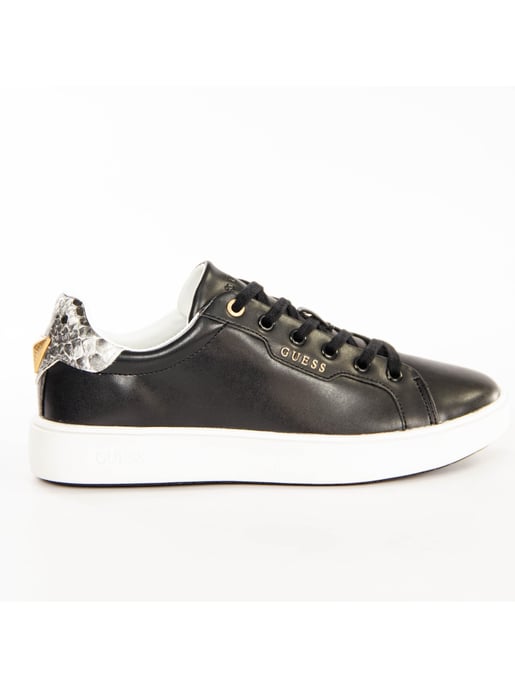 Zapatillas clásicas Guess para mujer con diseño triangular dorado - Image 1