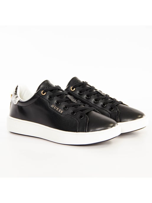Zapatillas clásicas Guess para mujer con diseño triangular dorado - Image 2