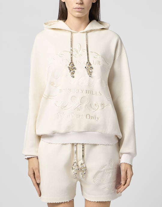 Washed Hoodie Tennis Club Crystals - Image 2