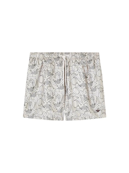Traje de baño de la línea Signature para hombre de Emporio Armani - Image 2