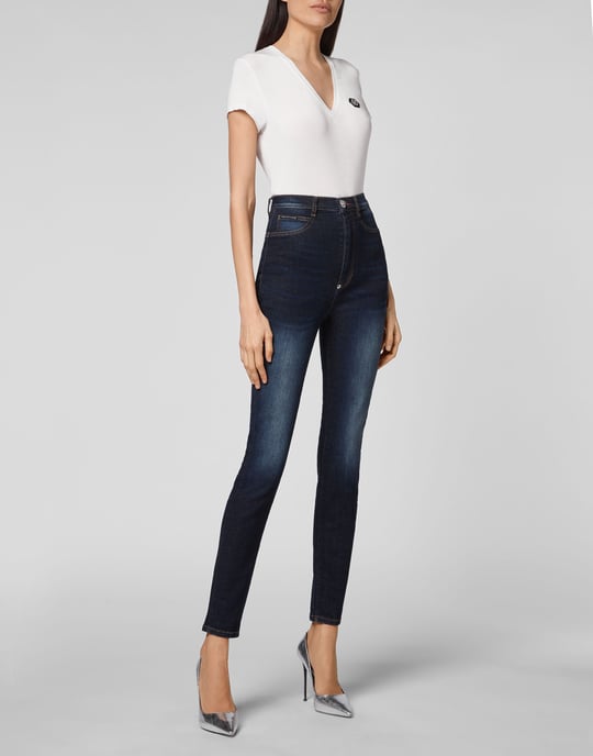 Jegging De Cintura Alta Iconic Plein - Image 4