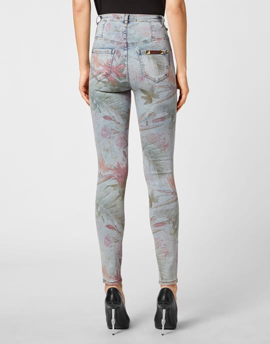Jegging De Cintura Alta Flowers - Image 5