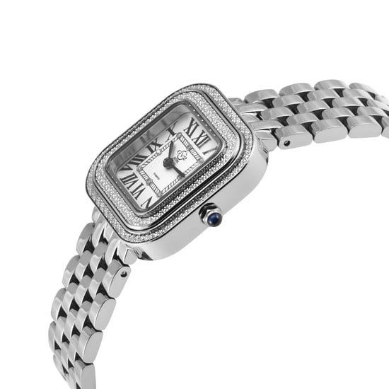 GV2 Bellagio Women's Swiss Made Diamond Watch, Silver-White Dial, 316L Stainless Steel Bracelet - Image 3