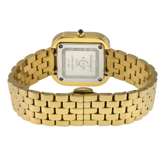 GV2 Bellagio Women's Swiss Made Diamond Watch, Silver-White Dial, IPYG Bracelet - Image 2