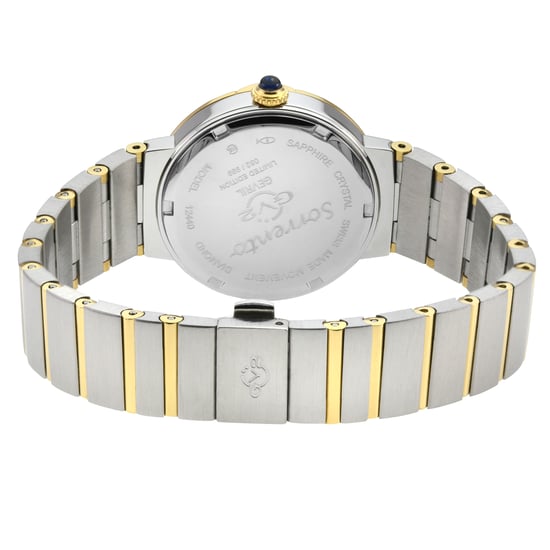 GV2 Mujer Sorrento Diamond, caja de acero inoxidable 316L, esfera negra de madreperla, reloj - Image 2