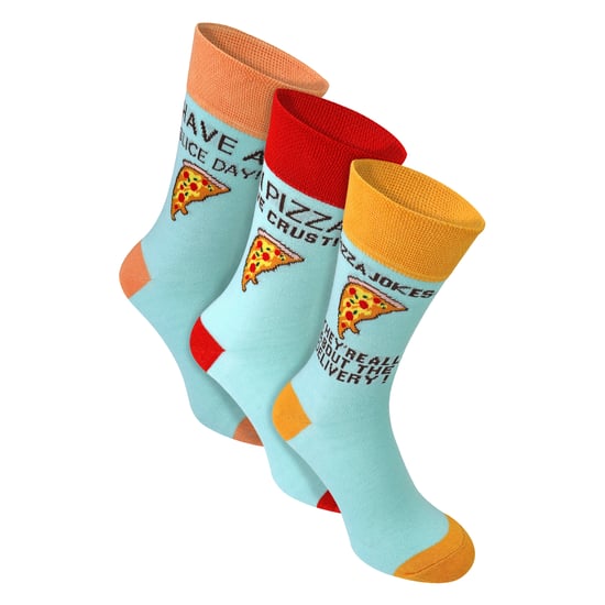 3 Pares de Calcetines de Algodón Divertidos para Hombre | Eslogan de Comida y Bebida Divertido | Idea de Regalo - Image 1