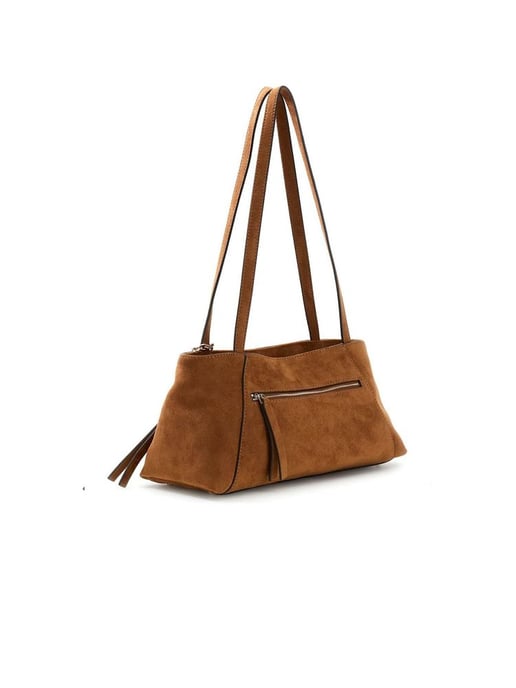 Bolso tipo satchel Guess en color cognac - Image 2