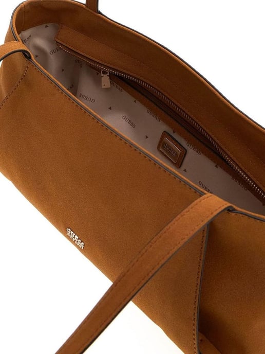 Bolso tipo satchel Guess en color cognac - Image 3