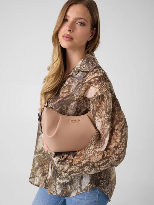 Bolso de Hombro Guess Beige - Image 2