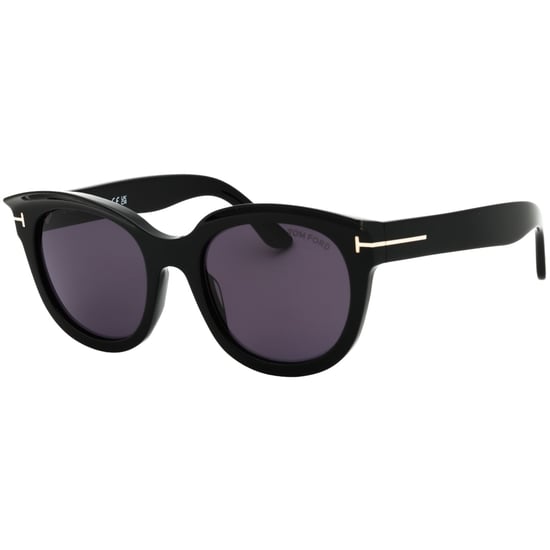 Gafas De Sol Tom Ford Con Montura Negra Brillante Y Lentes Ahumadas - Image 1