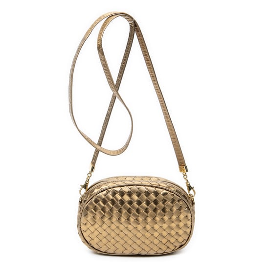 Bottega Veneta Vintage Camera Crossbody en oro Cuero de ternero - Image 4