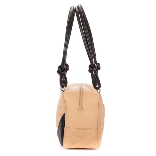 Chanel Cambon Ligne Bowler en beige Cuero de ternero - Image 3